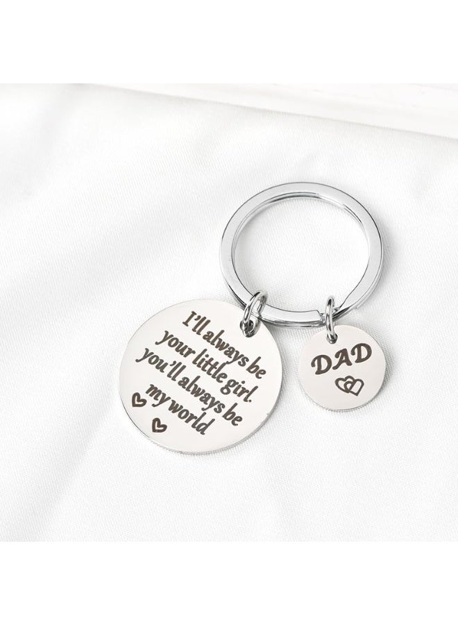 Dad Father's day gift keychain for dad daddy birthday gifts from daughter Best Dad Ever Keychain Engraved Gift for Dad Father Christmas presents - Image 5